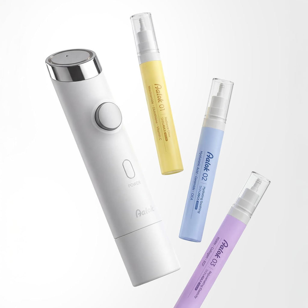 Aalok SKINMAX Facial Device and 03 Rejuvenating Elasticity SKINMAX Serum (Device + Serum)
