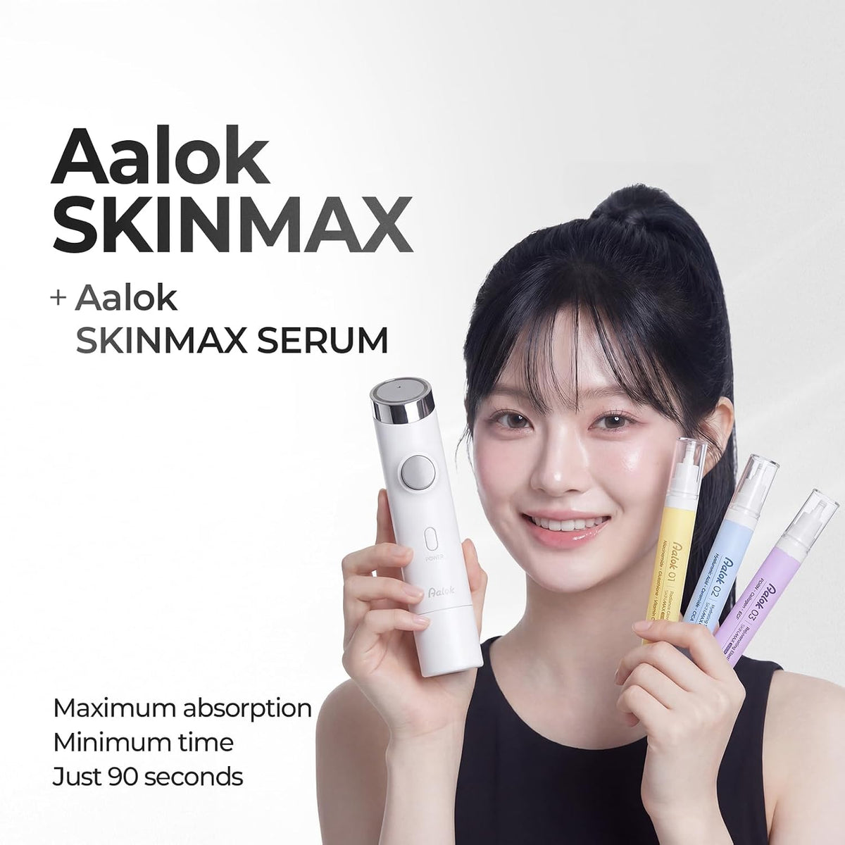 Aalok SKINMAX Facial Device and 03 Rejuvenating Elasticity SKINMAX Serum (Device + Serum)