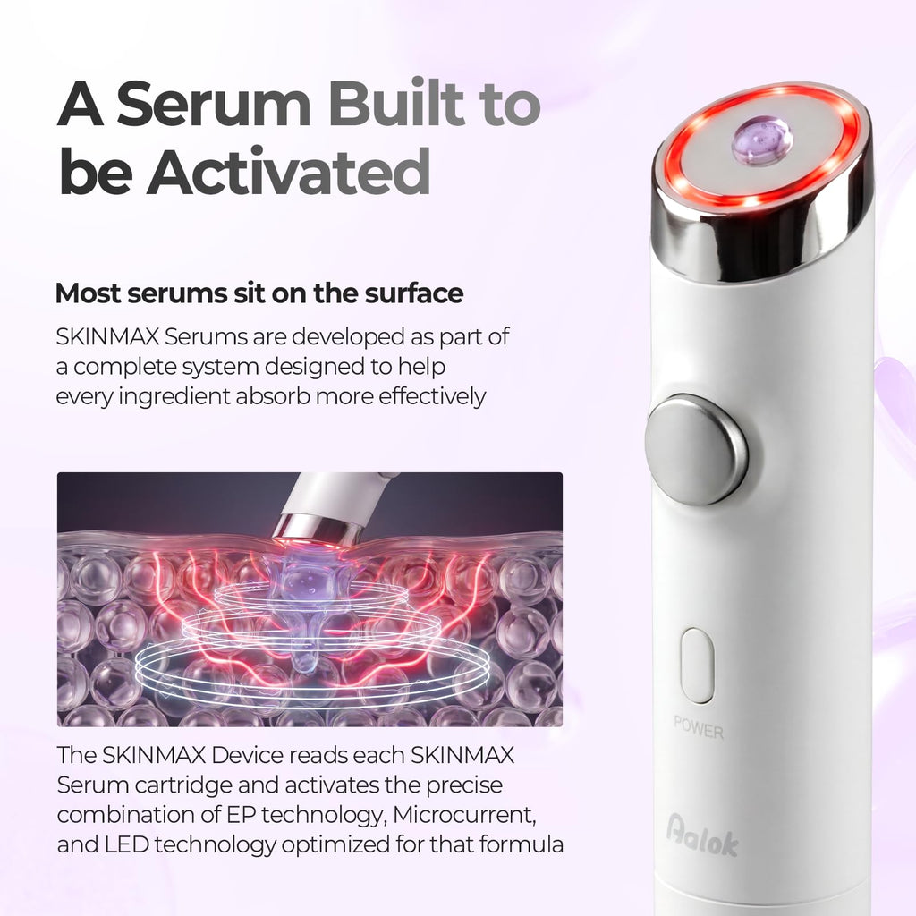 Aalok SKINMAX Facial Device and 03 Rejuvenating Elasticity SKINMAX Serum (Device + Serum)