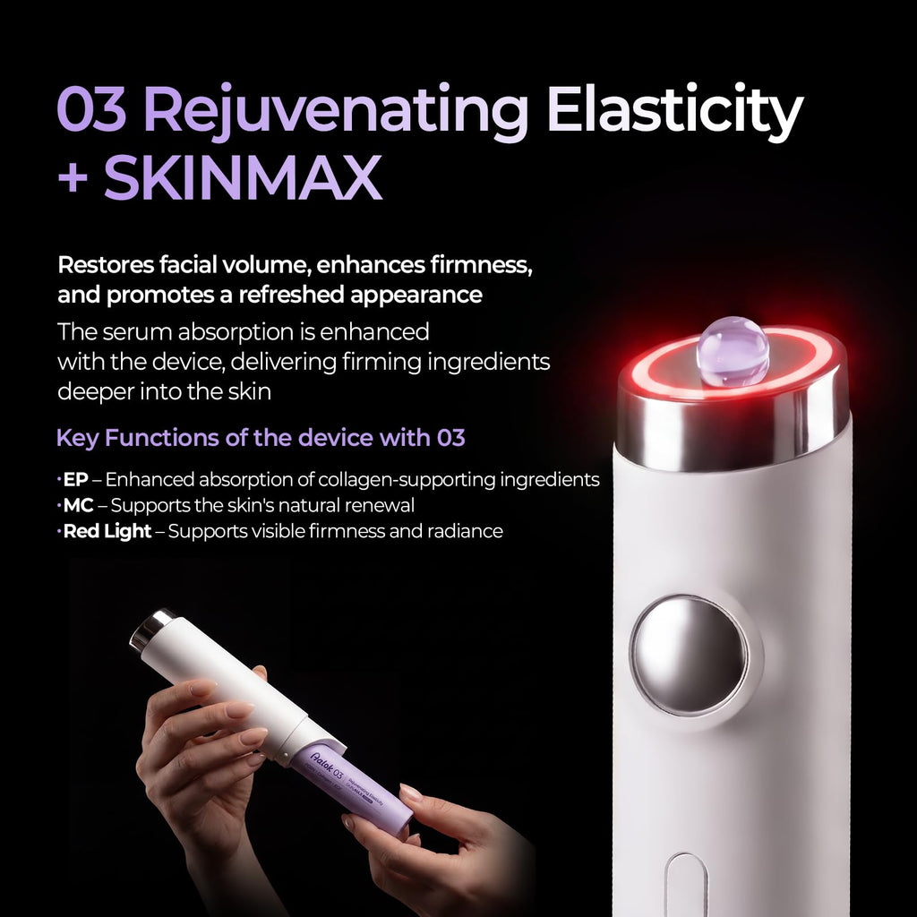 Aalok SKINMAX Facial Device and 03 Rejuvenating Elasticity SKINMAX Serum (Device + Serum)